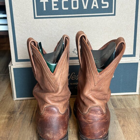Mens Tecovas Bison Cognac Boots - Picture 6 of 8